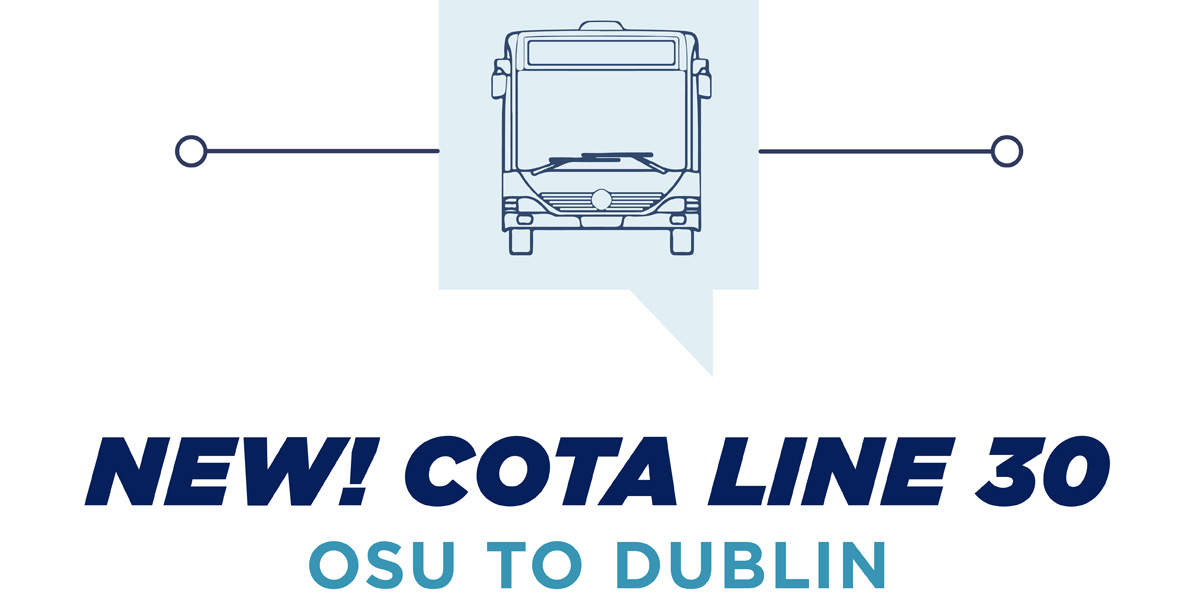 cota bus with text for cota line 30