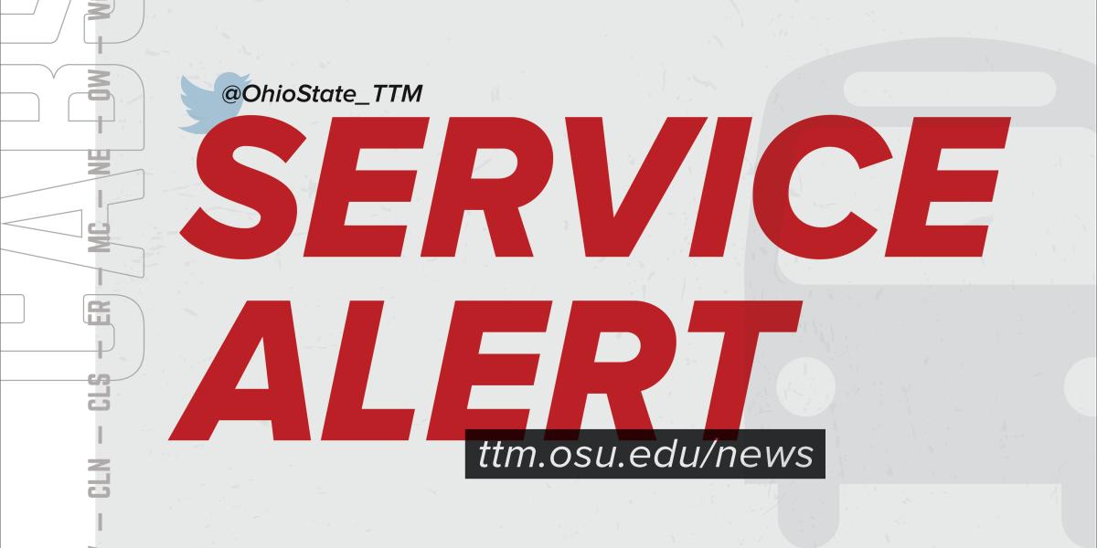 CABS "Service Alert" text at TTM Twitter handle