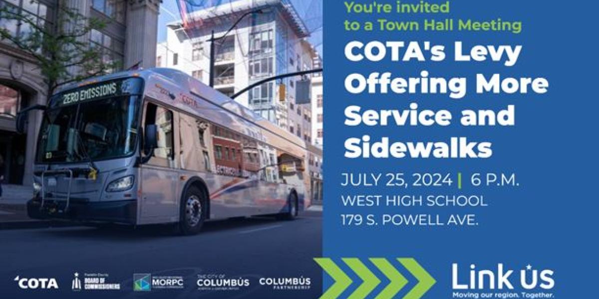COTA bus driving through city