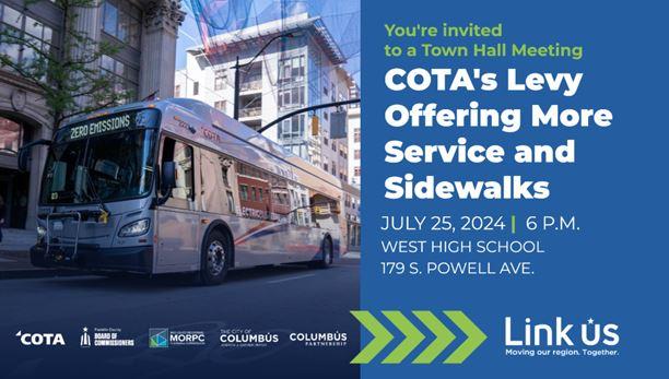 COTA bus driving through city